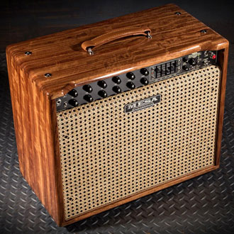 Express 5:25+ 1x12 in Premier Bubinga Hardwood and Wicker Cane Grille. 